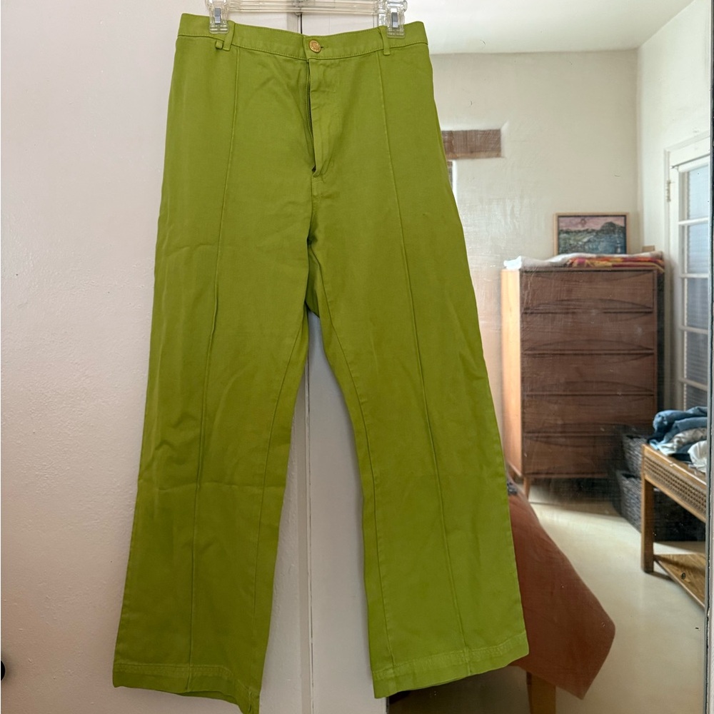 Bright Green Western Pants